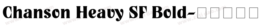 Chanson Heavy SF Bold字体转换